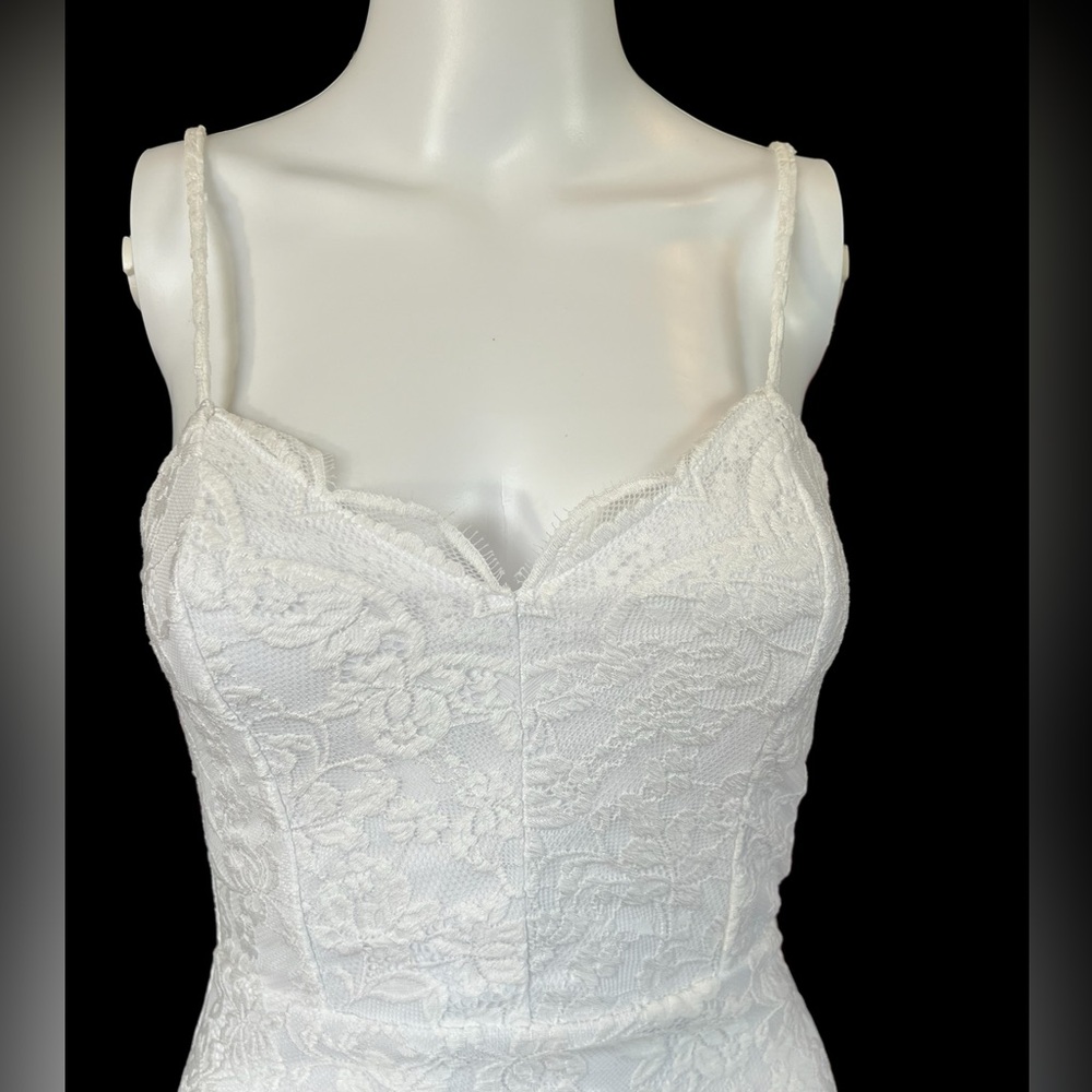 Rue 21 - Womens White Lace Dress Sz. XS - Picture 3 of 12